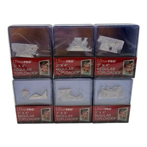 150 Ultra Pro REGULAR TOPLOADERS NEW Rigid Clear Standard Size‎ Card Sleeves 3x4
